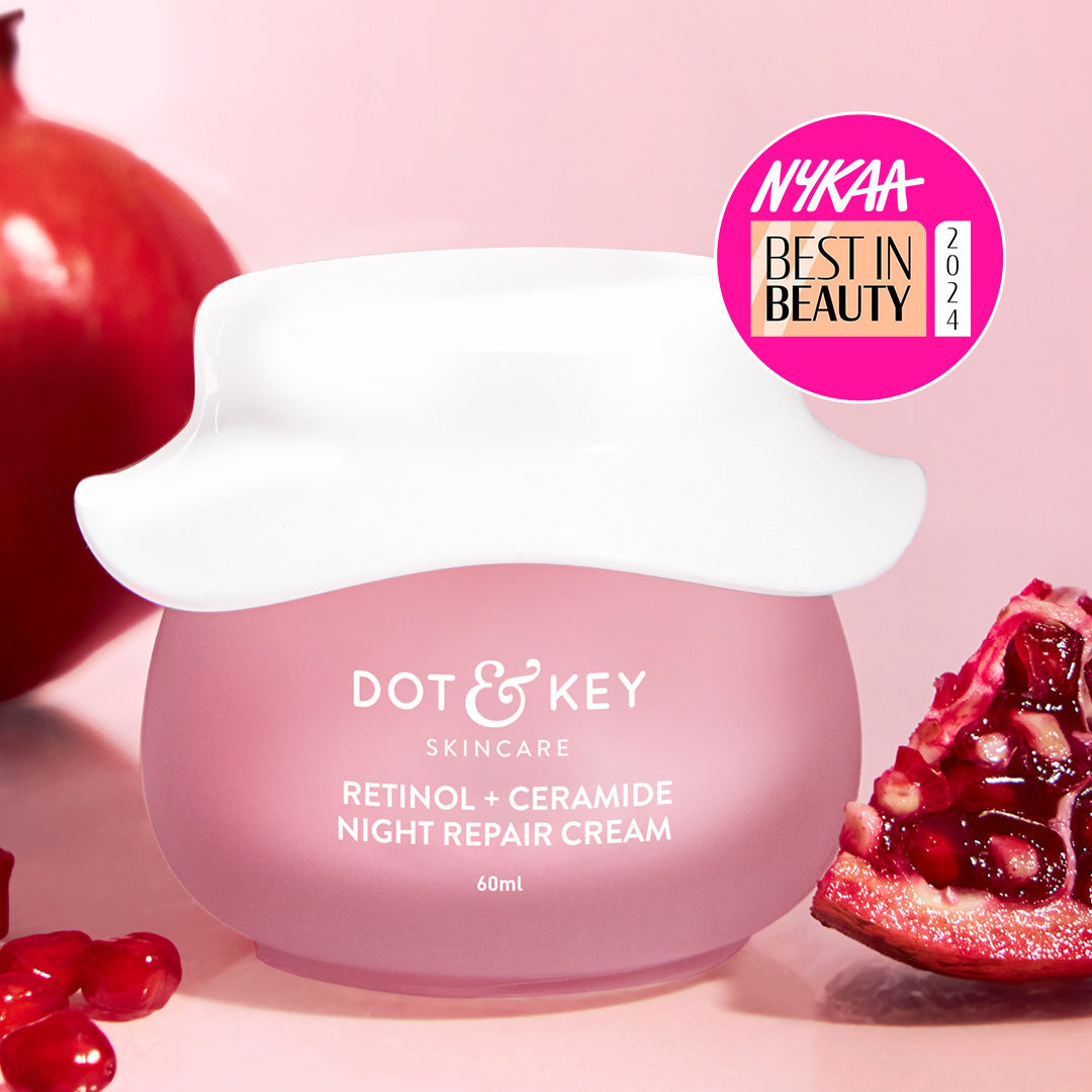 Dot&Key Retinol + Ceramide Night Cream for Fine Lines & Wrinkles 60ml-for Normal, Oily & Combination Skin