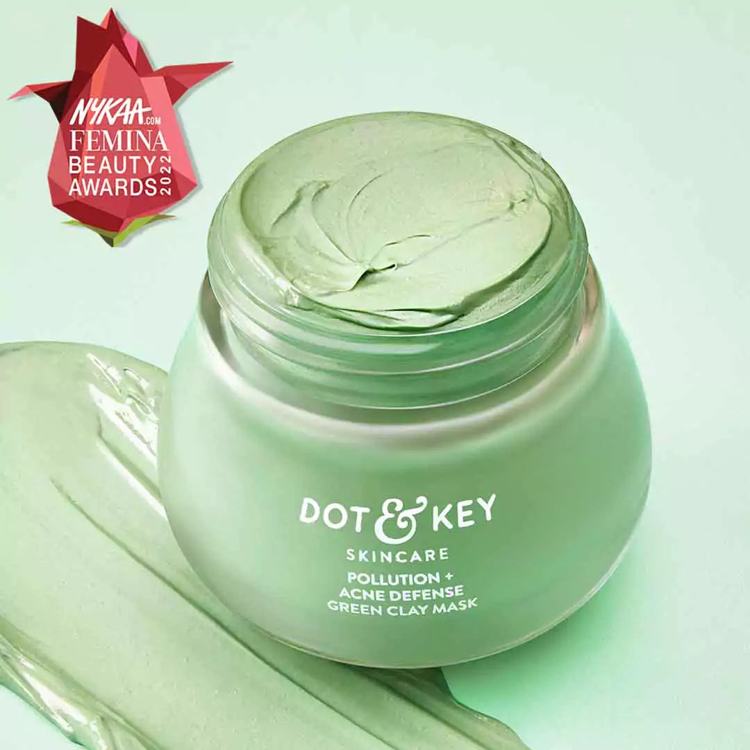 Dot&Key Cica & Salicylic French Green Clay Face Mask 85gm-Oily, Acne-Prone Skin