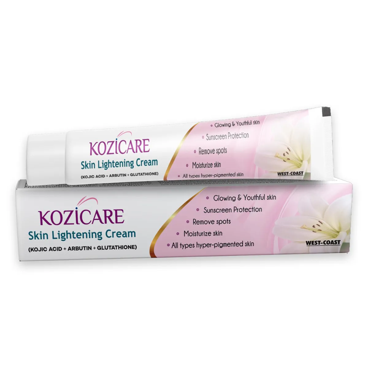 Kozicare Skin Lightening Cream 15 gm | Kojic Acid, Arbutin & Glutathione 15gm