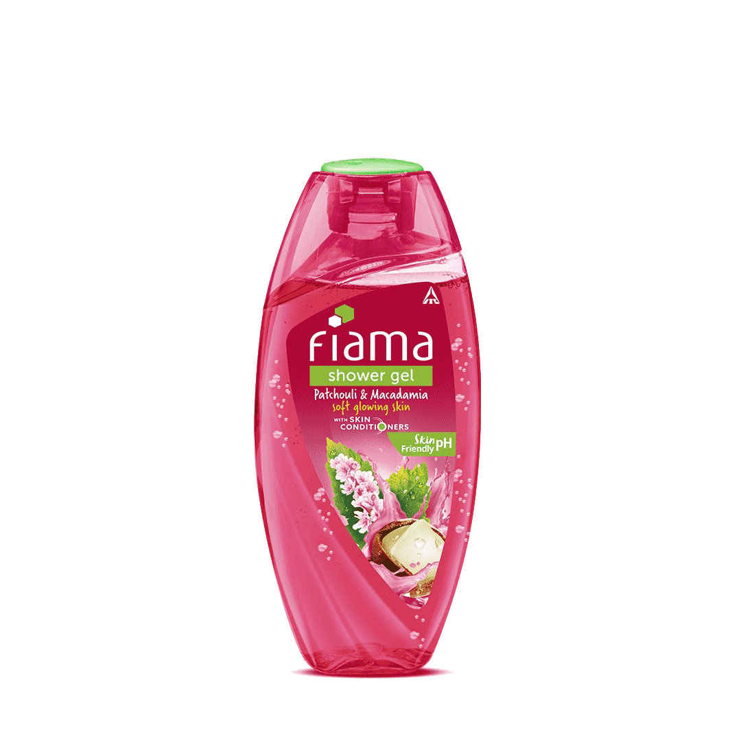 Fiama Body Wash Shower Gel Patchouli & Macadamia, 250 ml, Body Wash for Women & Men with Skin Conditioners For Soft, Glowing & Moisturised Skin
