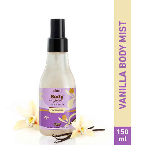 Plum BodyLovin' Vanilla Vibes Body Mist | Long Lasting Vanilla Fragrance For Women With Warm & Cozy Vanila Scent | High On Fun | Travel-Friendly Perfume Body Spray 150 ml