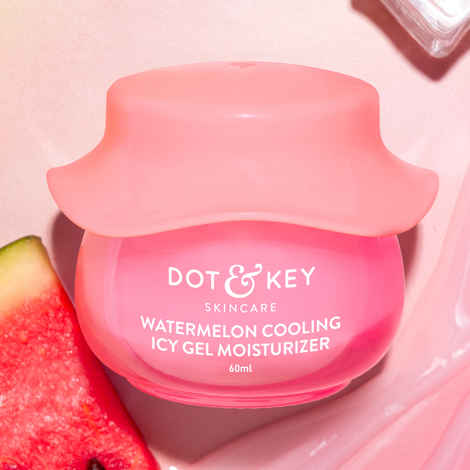 Dot & Key Watermelon Cooling Icy Gel Moisturizer, Instantly Cools Skin, With Hyaluronic & Niacinamide 60 gm
