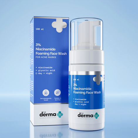 The Derma co. 3% Niacinamide Foaming Face Wash for Acne Marks - (100 ml)