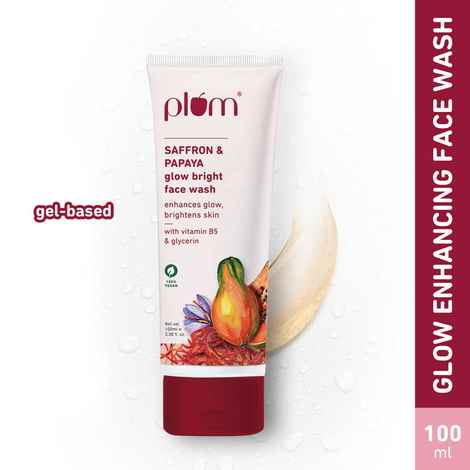 Plum Saffron & Papaya Glow Bright Gel Face Wash