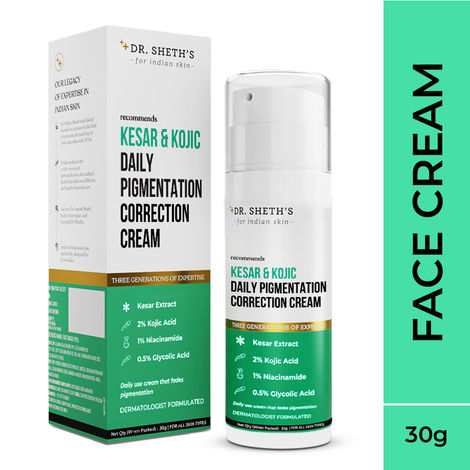 Dr. Sheth's Kesar & Kojic Daily Pigmentation Correction Cream - 30g
