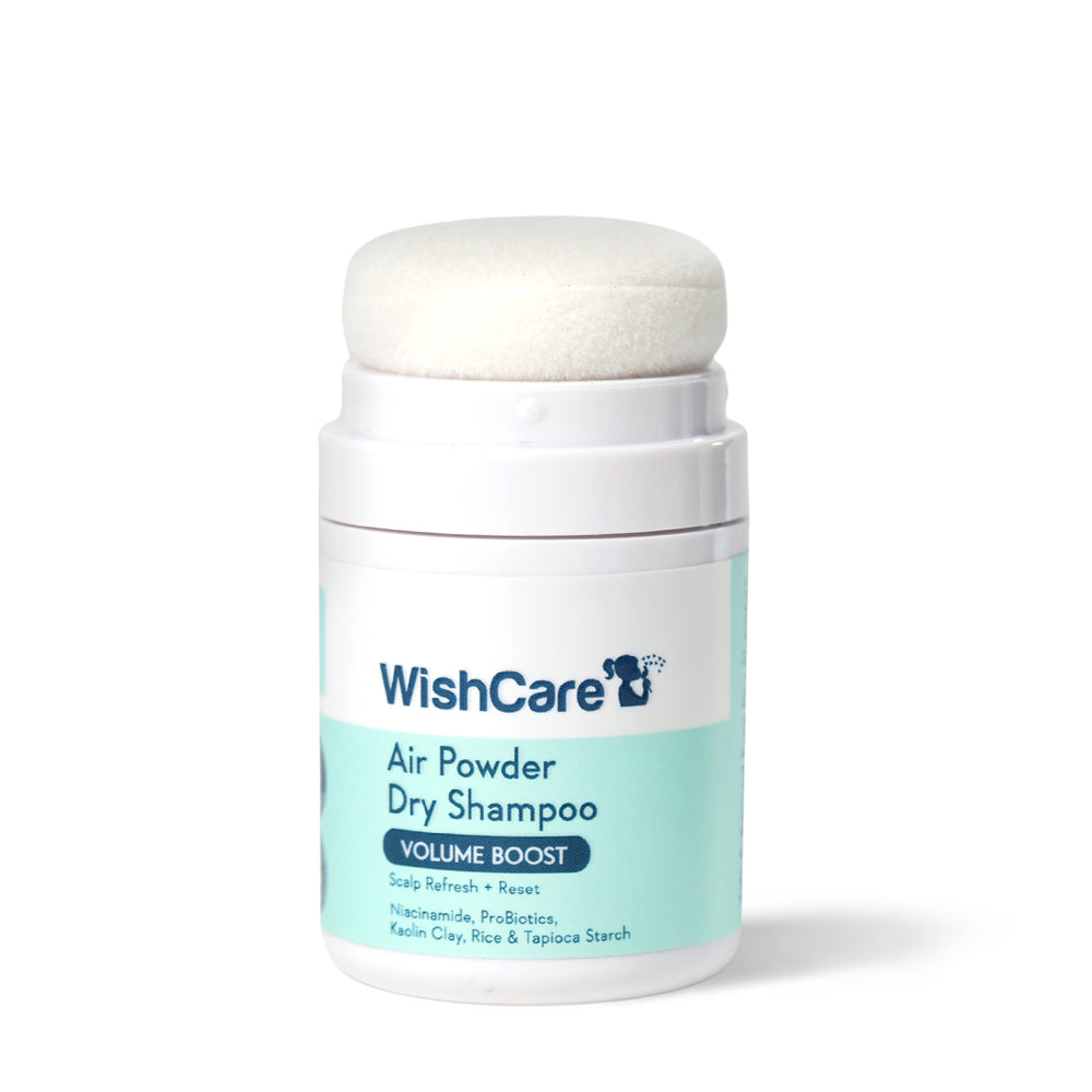 Wishcare Air Powder Dry Shampoo Absorbs Excess Oil and Adds Instant Volume to Hair